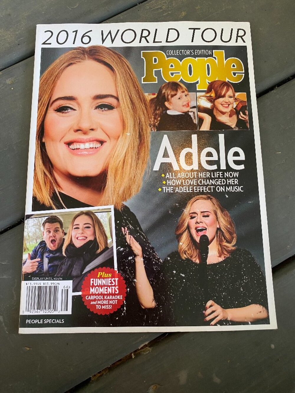 Collector's Edition People-Adele- 2016 World Tour-9/23/2016-UNUSED!